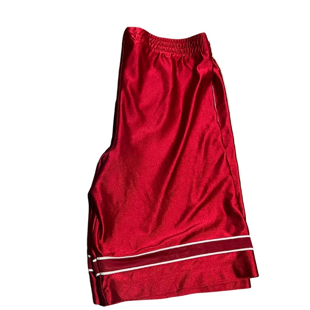 Men’s Vintage Reebok Red Basketball Shorts M | Athletic Workout - Picture 8 of 10